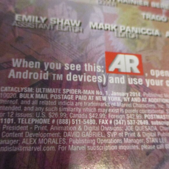 Marvel Cataclysm Ultimate Comics Spiderman #1 & 2 Red White Black Comic Books - Picture 3 of 8